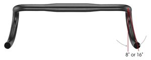 Satori stuur x-race aero ø31.8mm / b=420mm mat zwart