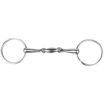 Harrys Horse dubbel gebroken watertrens zilver maat:11.5cm