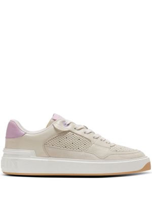 Balmain baskets B-Court Flip en cuir - Tons neutres