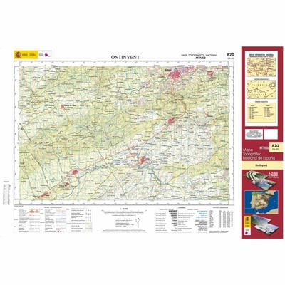 Topografische kaart 820 MT50 Ontinyent | CNIG - Instituto Geográfico Nacional1