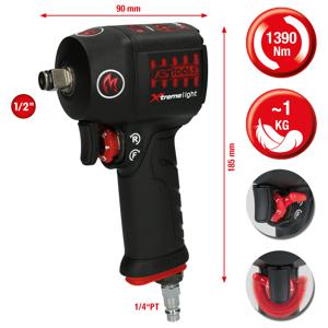 KS Tools 515.1150 515.1150 Pneumatische slagmoersleutel Gereedschapshouders: 1/2 (12.5 mm) Draaimoment (max.): 1390 Nm