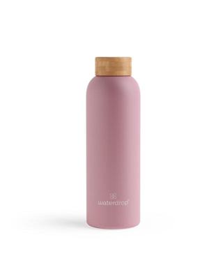 Waterdrop Roestvrijstalen drinkfles pastel pink matt 600ml