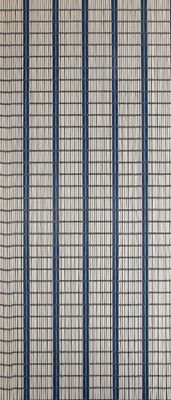 Sunarts kant en klaar vliegengordijn 90 x 210 Banen wit / donkerblauw / blauwvlam model 406