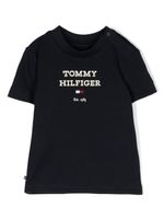 Tommy Hilfiger Junior t-shirt à logo imprimé - Bleu