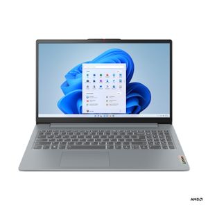 Lenovo IdeaPad Slim 3 15AMN8 AMD Ryzen™ 5 7520U Laptop 39,6 cm (15.6") Full HD 8 GB LPDDR5-SDRAM 512 GB SSD Wi-Fi 6 (802.11ax) Windows 11 Home Grijs