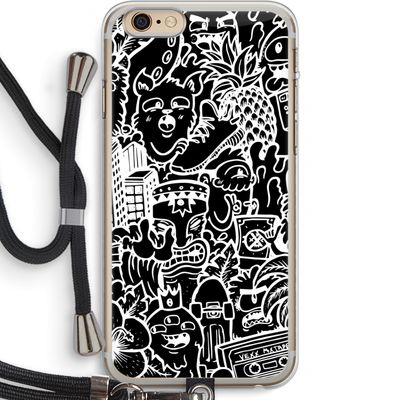 Vexx Black Mixtape: iPhone 6 PLUS / 6S PLUS Transparant Hoesje met koord