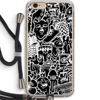 Vexx Black Mixtape: iPhone 6 PLUS / 6S PLUS Transparant Hoesje met koord Vexx Black Mixtape: iPhone 6 PLUS / 6S PLUS Transparant Hoesje met koord