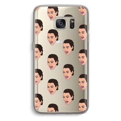 Ugly Cry Call: Samsung Galaxy S7 Transparant Hoesje