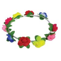 Hippie hoofdband met bloemen   -