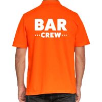 Oranje bar crew polo shirt voor heren 2XL  -