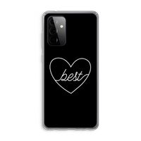 Best heart black: Samsung Galaxy A72 Transparant Hoesje
