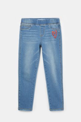 Slim fit denim legging - BLUE - 5/6