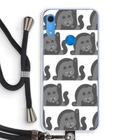 Cats: Huawei Y6s Transparant Hoesje met koord Cats: Huawei Y6s Transparant Hoesje met koord