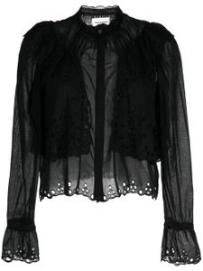 MARANT ÉTOILE blouse Kelmon à broderie anglaise - Noir