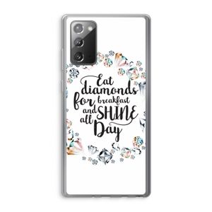 Diamonds: Samsung Galaxy Note 20 / Note 20 5G Transparant Hoesje