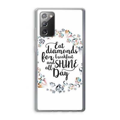 Diamonds: Samsung Galaxy Note 20 / Note 20 5G Transparant Hoesje