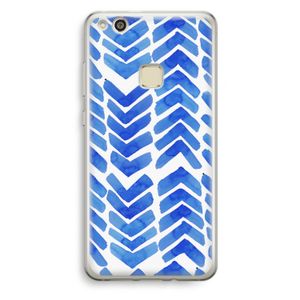Blauwe pijlen: Huawei Ascend P10 Lite Transparant Hoesje