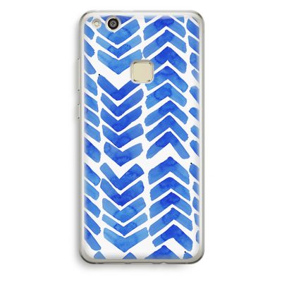 Blauwe pijlen: Huawei Ascend P10 Lite Transparant Hoesje