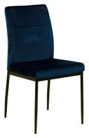 Bendt Eetkamerstoel 'Demia' Velvet, kleur Donkerblauw