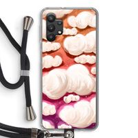 Katoen Wolken: Samsung Galaxy A32 5G Transparant Hoesje met koord