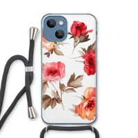 Roosjes: iPhone 13 mini Transparant Hoesje met koord