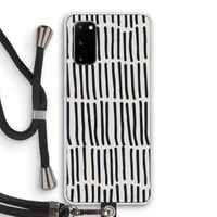 Moroccan stripes: Samsung Galaxy S20 Transparant Hoesje met koord
