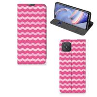 OPPO Reno4 Z 5G | Hoesje met Magneet | Waves Pink