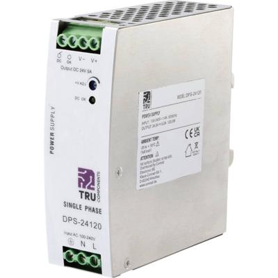 TRU COMPONENTS TC-10580796 DIN-rail netvoeding 24 V/DC 5 A 120 W Aantal uitgangen:1 x Inhoud 1 stuk(s)