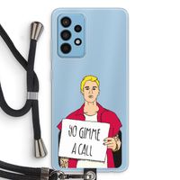 Gimme a call: Samsung Galaxy A52 Transparant Hoesje met koord