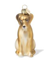 HEMA Kersthanger 11.5cm glas hond