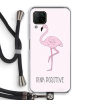 Pink positive: Huawei P40 Lite Transparant Hoesje met koord