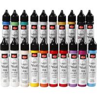 Viva Decor Kaarsversierpen, diverse kleuren, 20x28 ml/ 1 doos