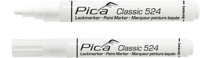 Pica 524/52 lakmarker | 2-4mm | ronde tip | wit | 10 stuks - pi52452
