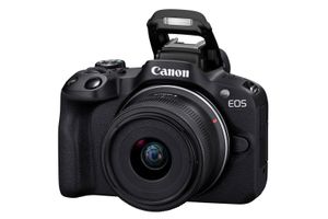Canon EOS R50, Black + RF-S 18-45mm F4.5-6.3 IS STM Kit MILC 24,2 MP CMOS 6000 x 4000 Pixels Zwart
