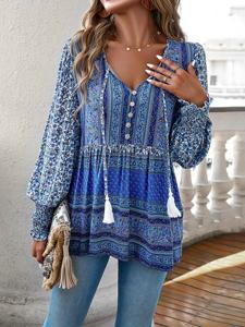 Boho Loose Ethnic Shirt