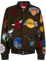 Jeff Hamilton x NBA Collage veste en laine - Marron - thumbnail