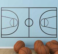 Sticker veld basketbal - thumbnail
