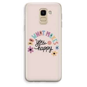 Happy days: Samsung Galaxy J6 (2018) Transparant Hoesje
