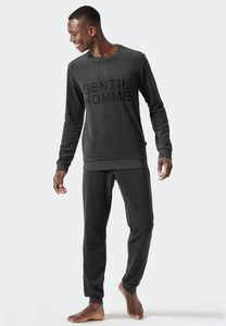 Schiesser Schiesser Pyjama Long dark grey mel. 178037 54/XL