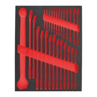 Milwaukee Empty 27 pc MAXBITE Combination Spanner Foam Set Lege Foam inlay ring-steeksleutel set MAX BITE™ 6 mm-36 mm (27-delig) - 4932493676