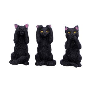 Nemesis Now - Three Wise Felines 8.5cm