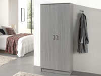 Kast RAYMOON 2 deuren 80 cm (linnenkast) grijs - thumbnail