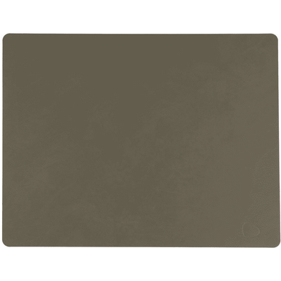 LIND DNA - Dinner Mat Square - Placemat 35x45cm Nupo Army Green