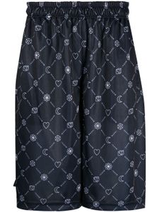 Marni short à logo imprimé - Bleu
