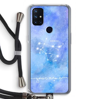 Sterrenbeeld - Licht: OnePlus Nord N10 5G Transparant Hoesje met koord