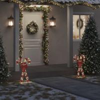 VidaXL Kerstdecoratie zuurstok 50 led&apos;s warm wit