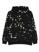 MSGM Kids hoodie en coton à logo imprimé - Noir - thumbnail