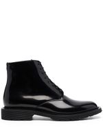 Saint Laurent bottines en cuir à lacets - Noir - thumbnail