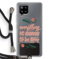 Optimistic flower girl: Samsung Galaxy A42 5G Transparant Hoesje met koord