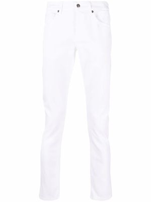 DONDUP jean court à coupe slim - Blanc